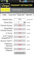 Viega Radiant Estimator