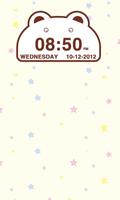 Cute Bear Clock Widget