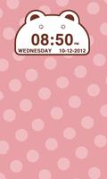 Cute Bear Clock Widget