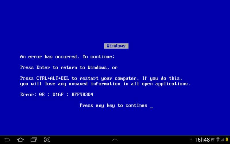 Blue Screen of Death