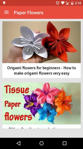 How to make paper flowers