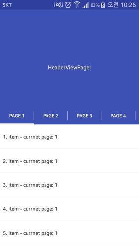 HeaderViewPager Sample
