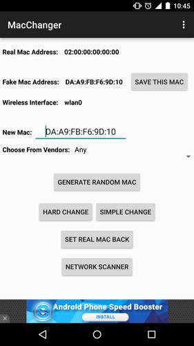 Wifi Mac Changer