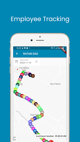 Employee Location tracking App