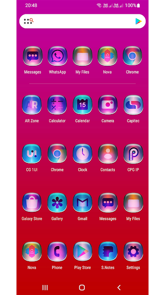 Colorful Glass ONE UI IconPack