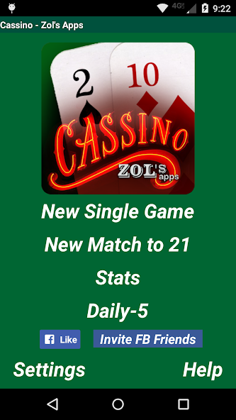 Cassino Card Game