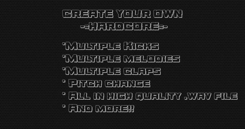 Hardcore gabber drums app