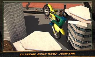 City Bike Roof Jump Stunt Sim