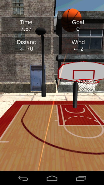 3D Basketball Toss Sharpshoot