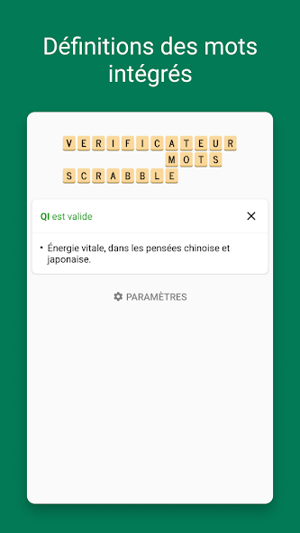 Verificateur Mots SCRABBLE