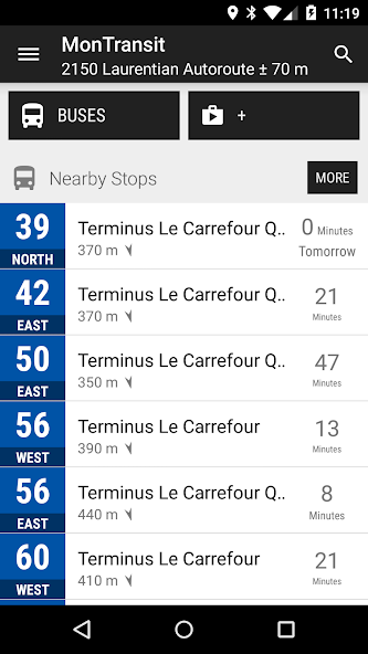 Laval buses - MonTransit