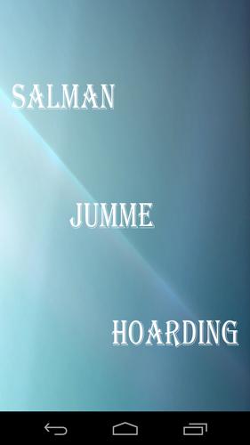 Salman Jumme Hoarding