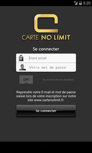 CARTE NO LIMIT