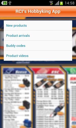 RCI's Hobbyking App