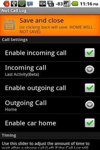 Not Call Log 2 - free (NO ADS)