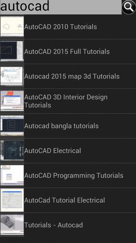 Tutorials for Autocad