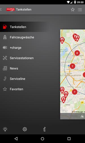 NOVOFLEET Tankstellen Finder