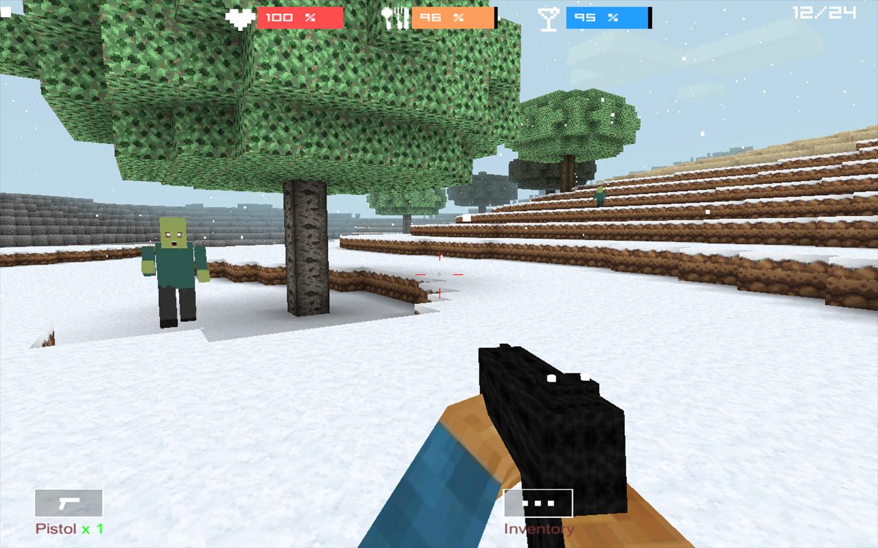 Cube Gun 3D : Winter Craft