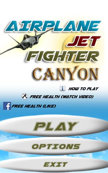 AirPlane JetFighter Canyon