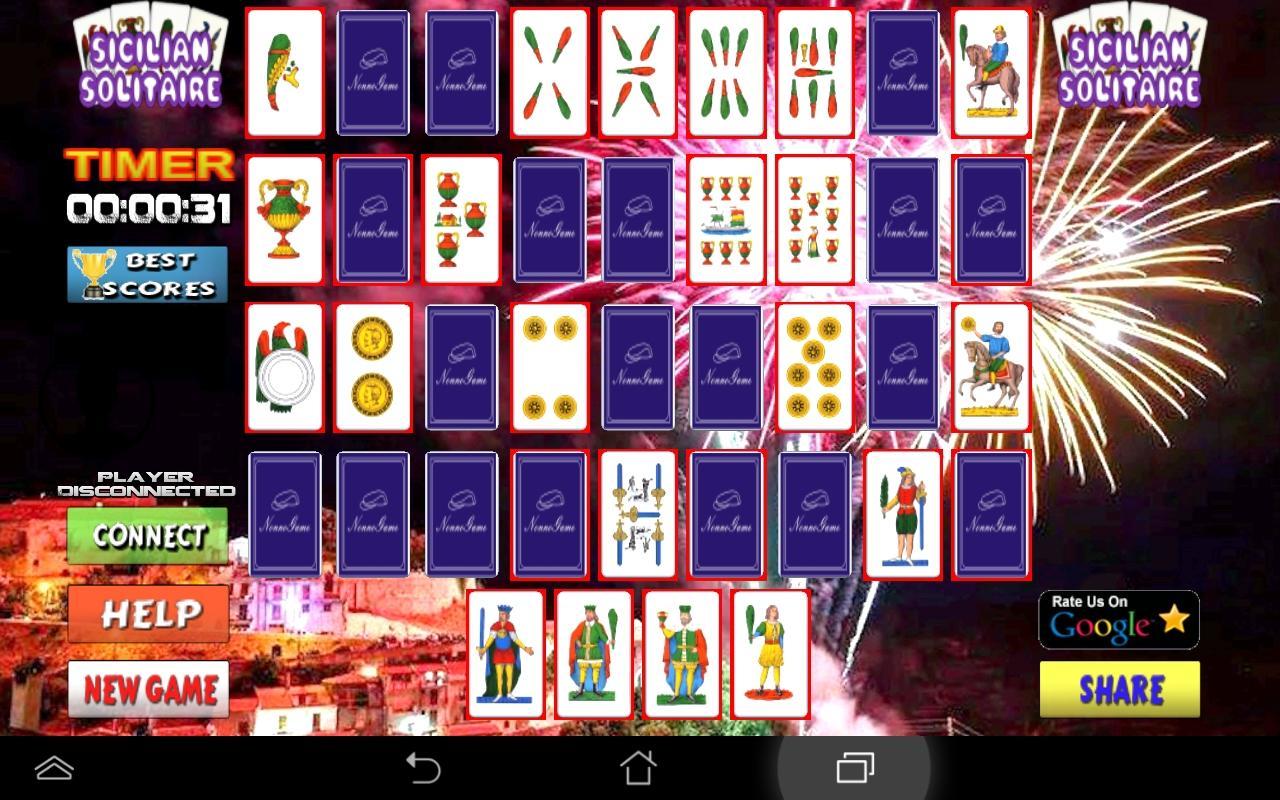 Cards Sicilian Solitaire