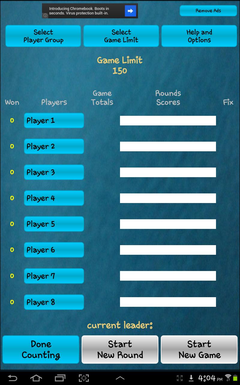 Dominoes ScoreBoard