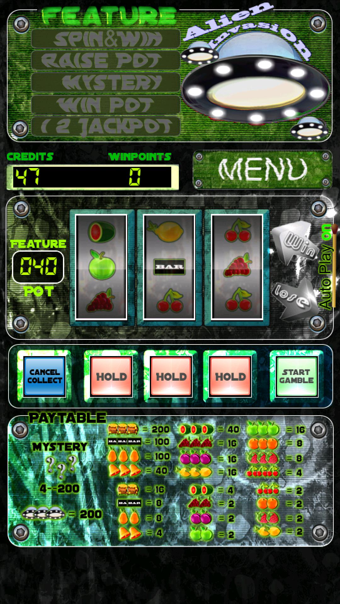 Alien invasion - Slot Machine