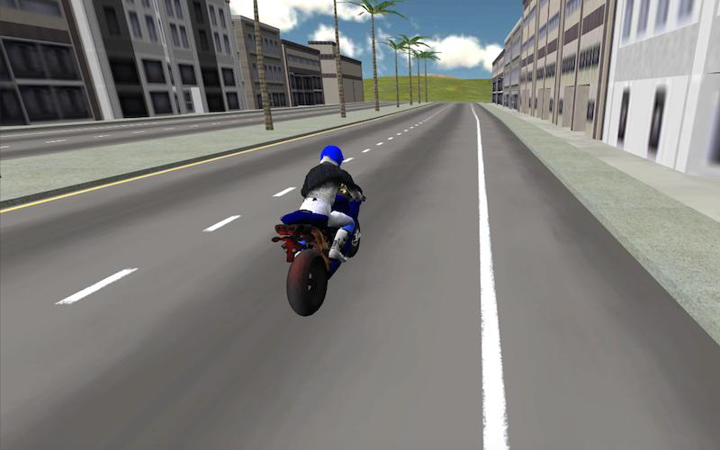 Motorbike driver 3D