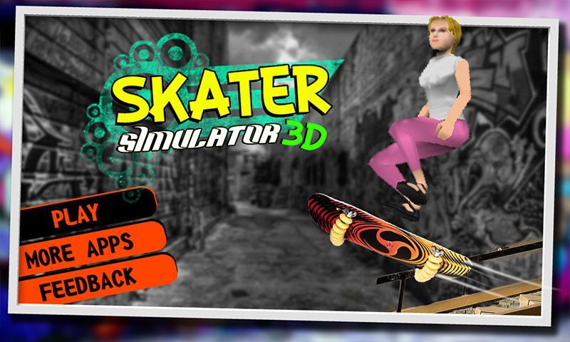 Crazy skater girl skateboard