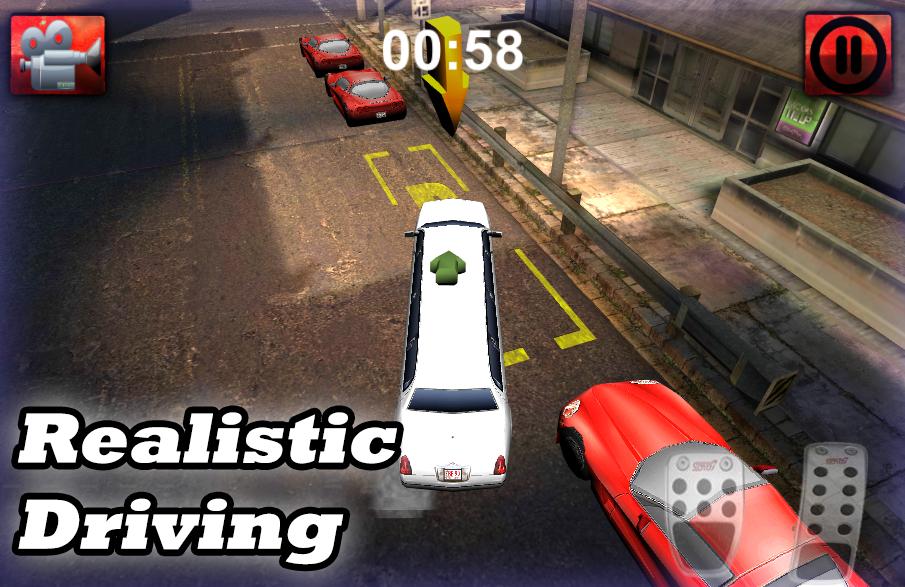 Limousine City Parking 3D