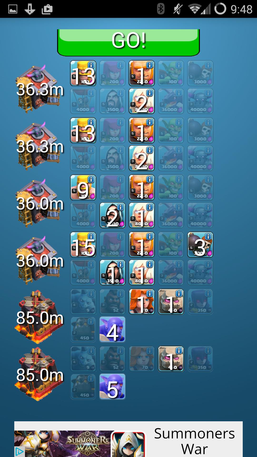 Clash Army Planner