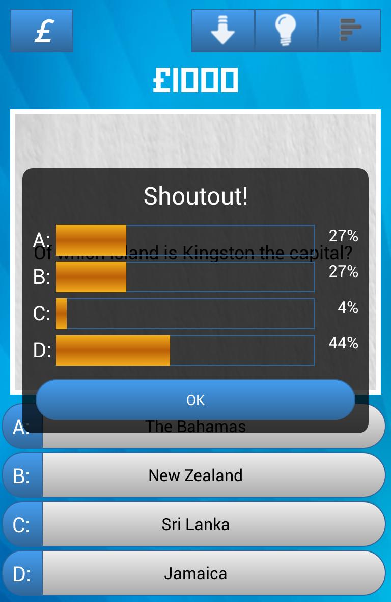 Brain Storm Millionaire Quiz