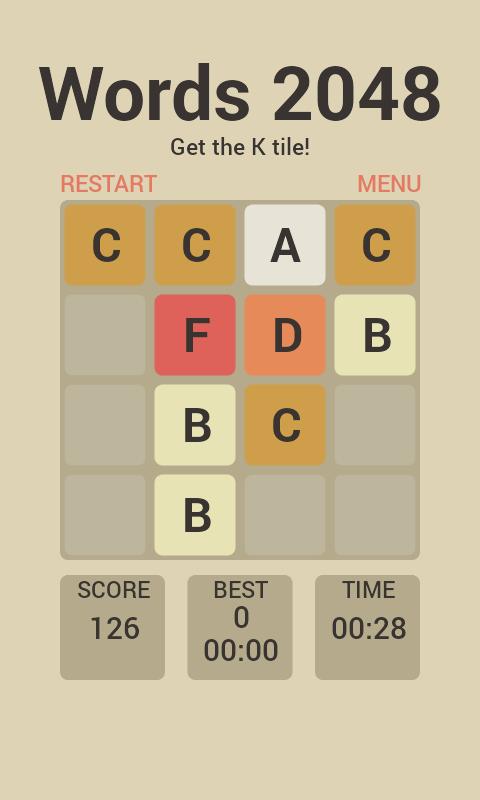 Words 2048 Puzzle