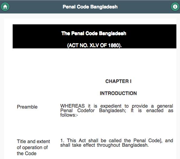 Penal Code of Bangladesh