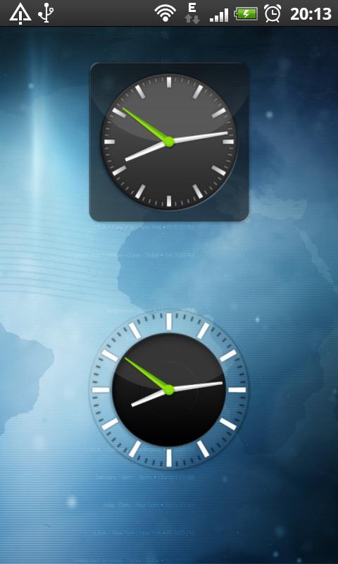 Clock Widget Pack Glass