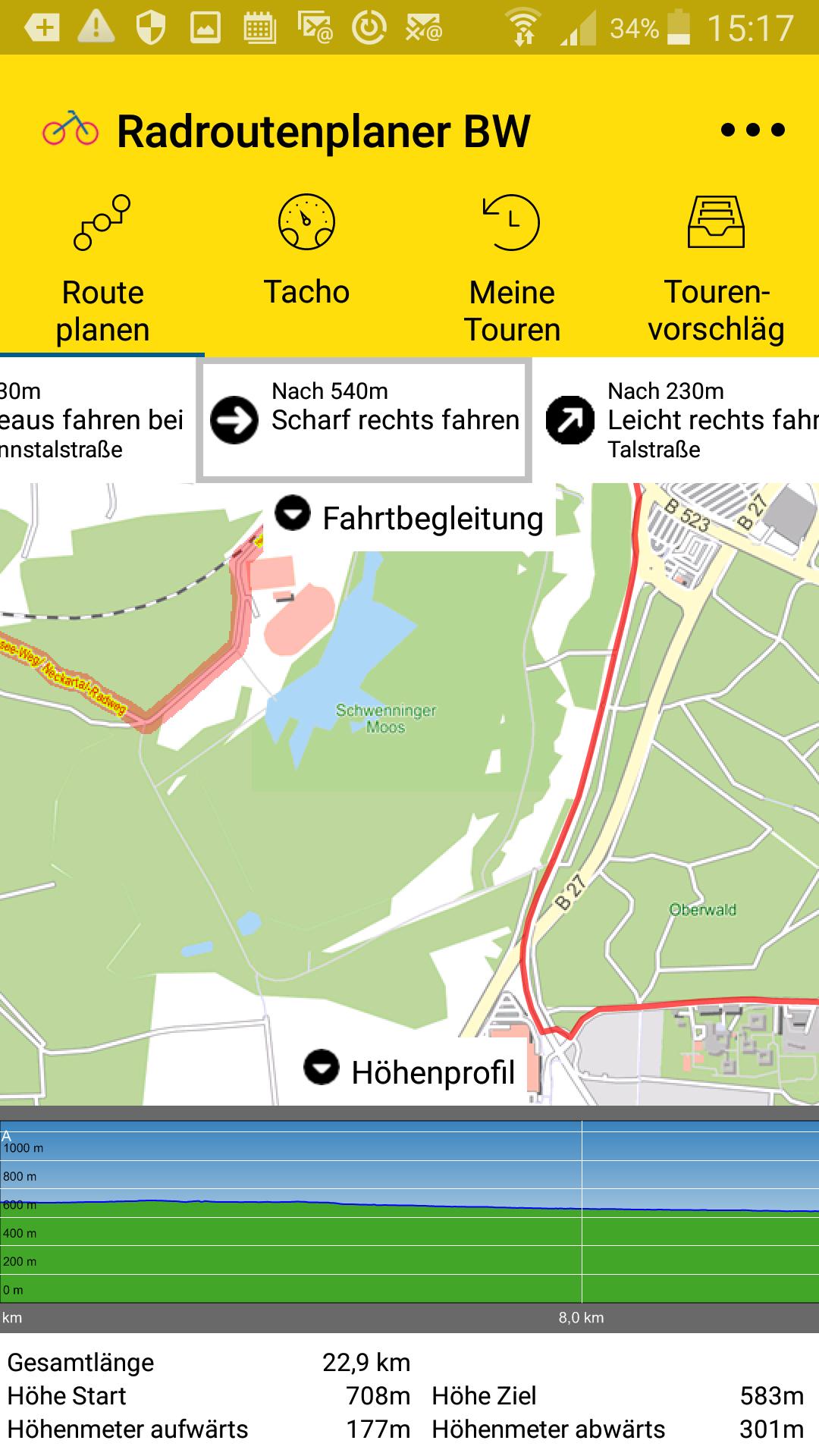 Radroutenplaner BW