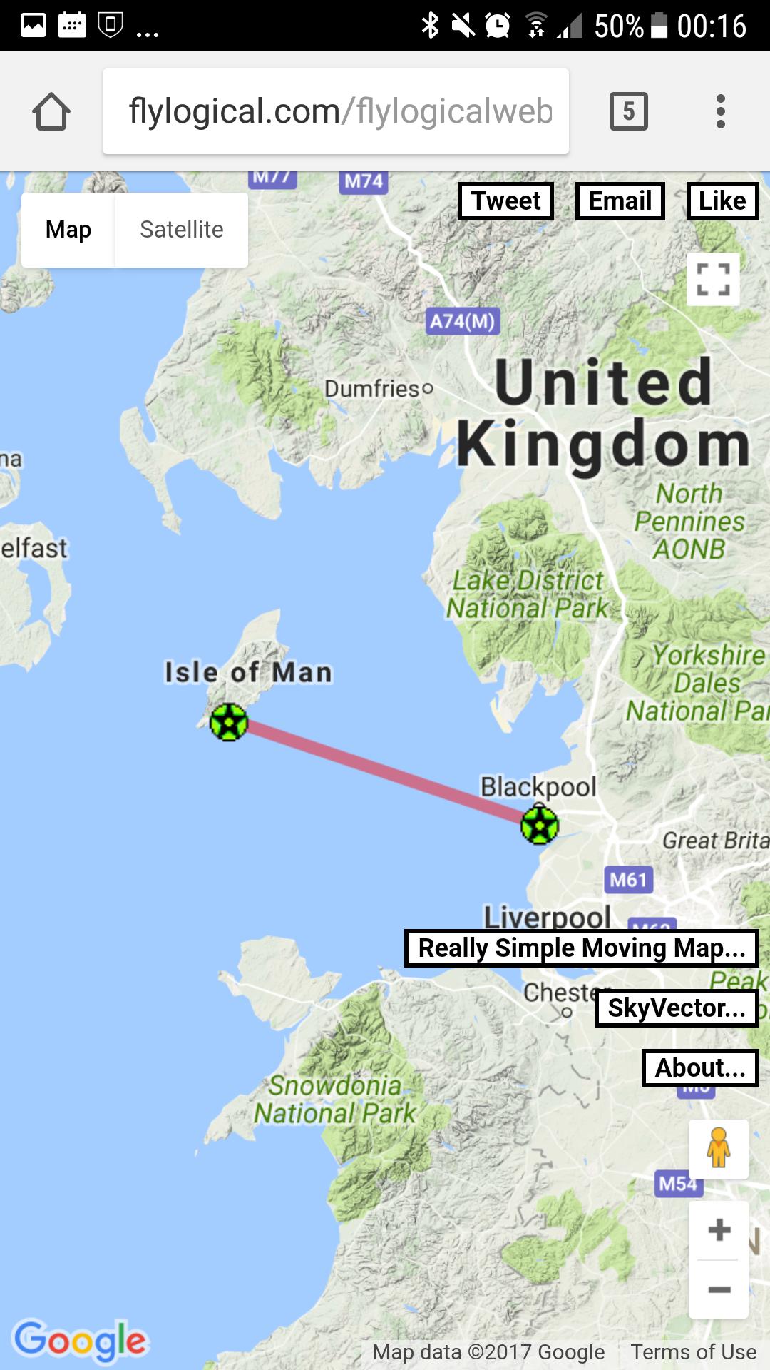 iNavCalc VFR route planner