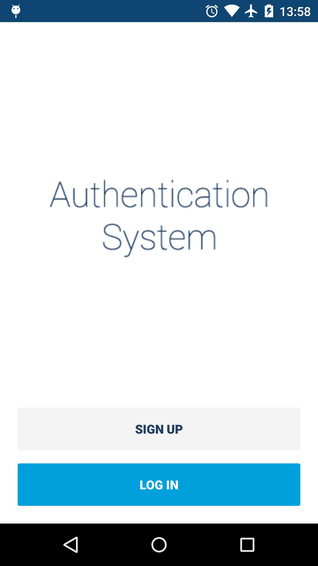 Android Authentication System