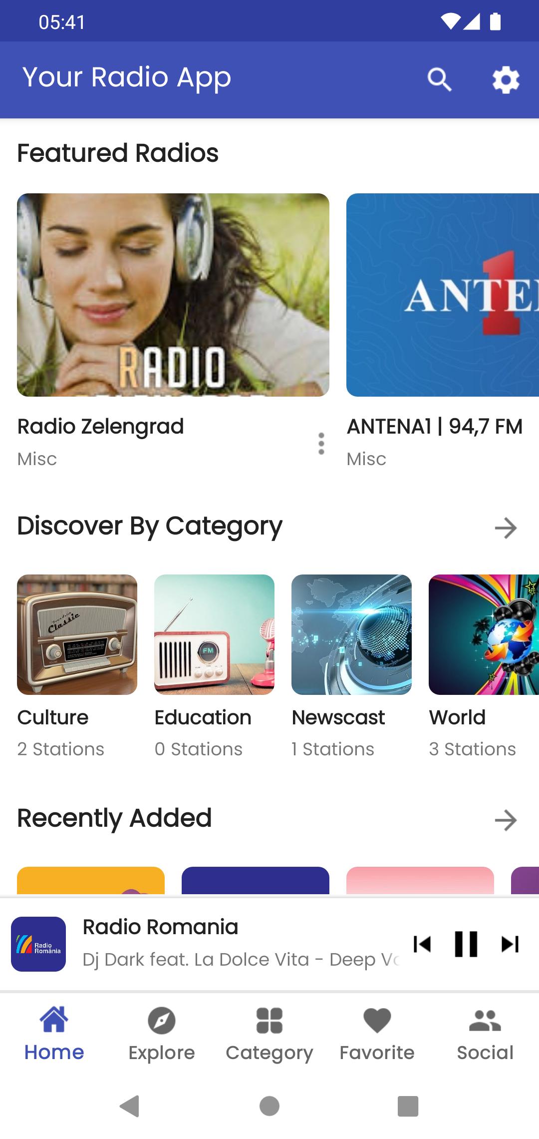 Solodroid : YourRadioApp Demo