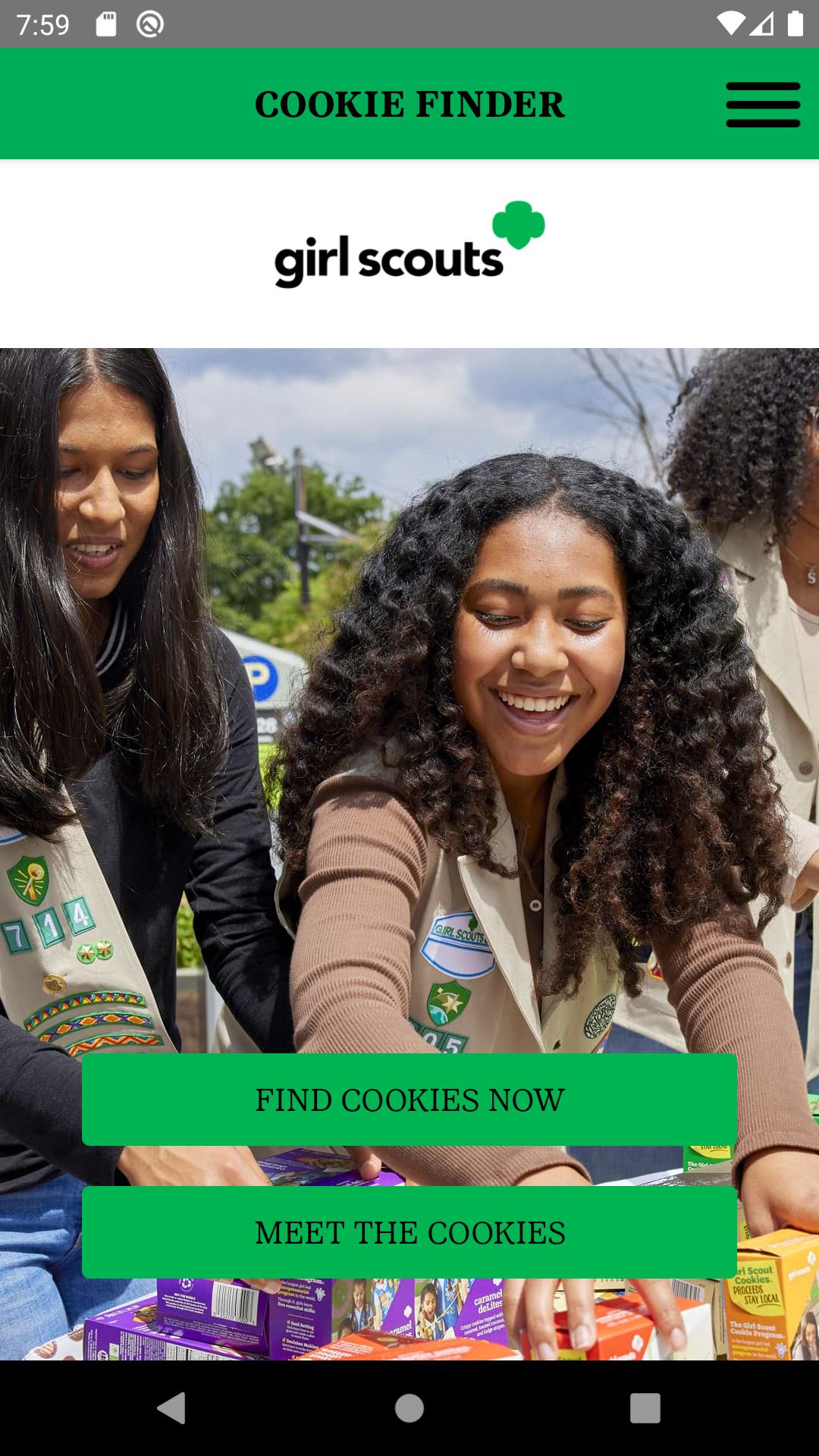 Girl Scout Cookie Finder