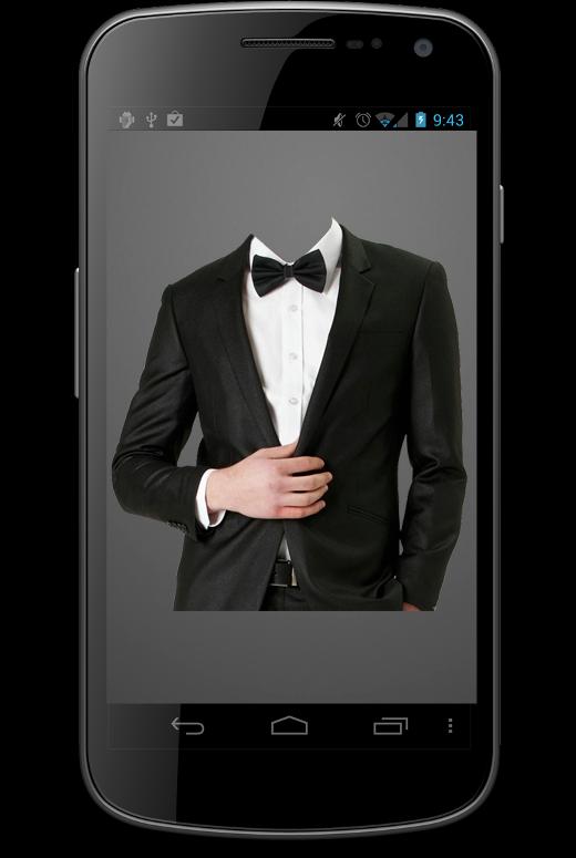 Man's Black Suit Photo