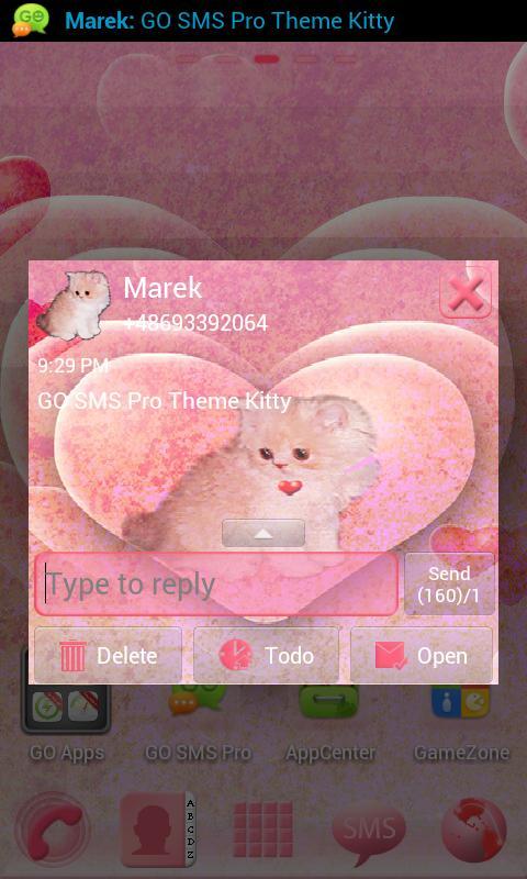 Theme Kitty for GO SMS Pro