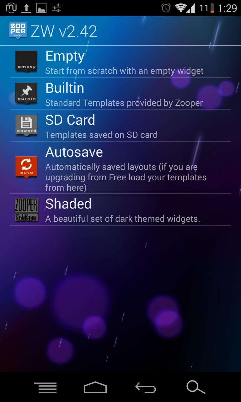 Shaded - Zooper Widget Pro