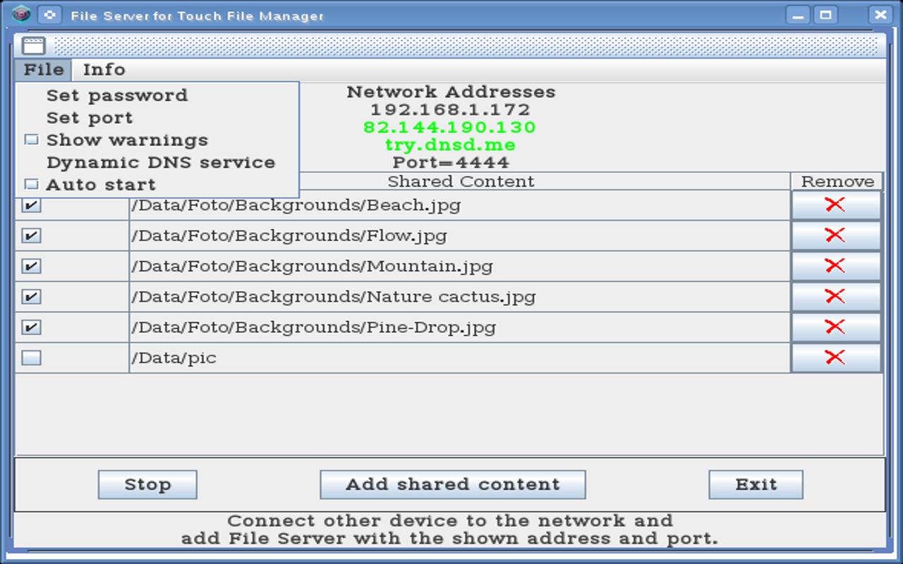 Touch File Manager free