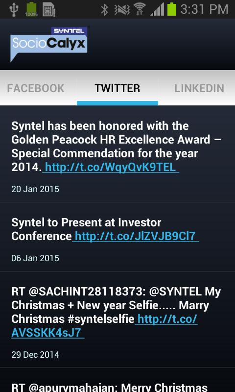 Syntel SocioCalyx