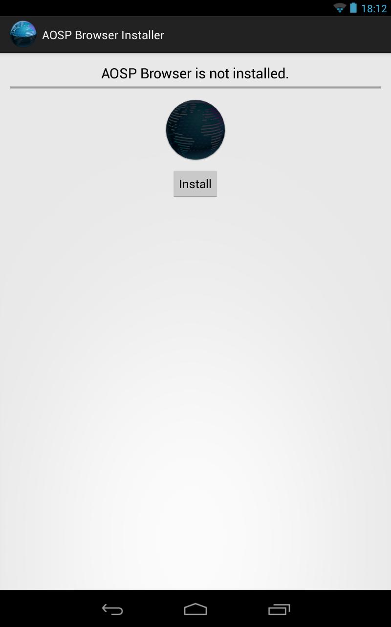 [ROOT]AOSP Browser Installer