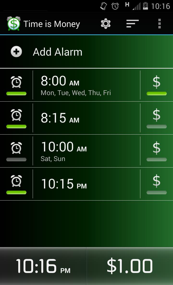 Time Is Money: Alarm Clock