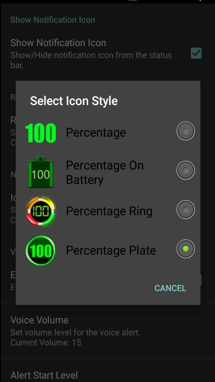 Battery Status Speaker