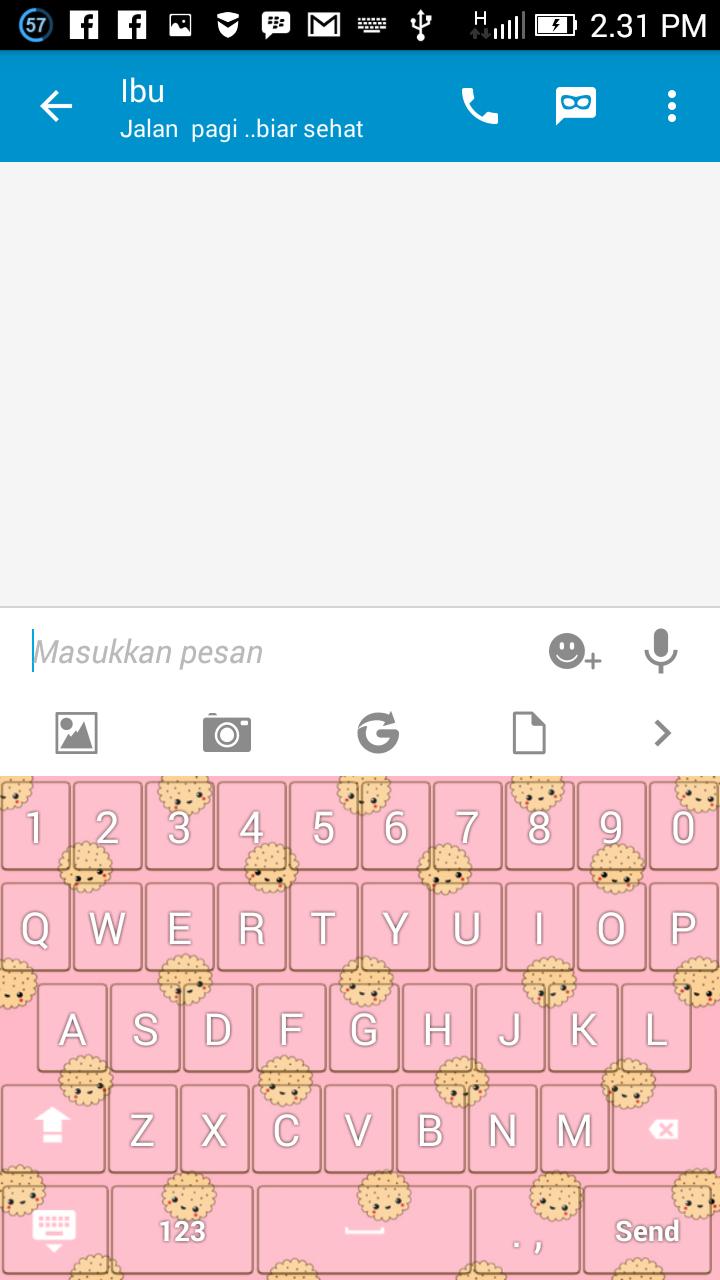 Keyboard BBM LUCU