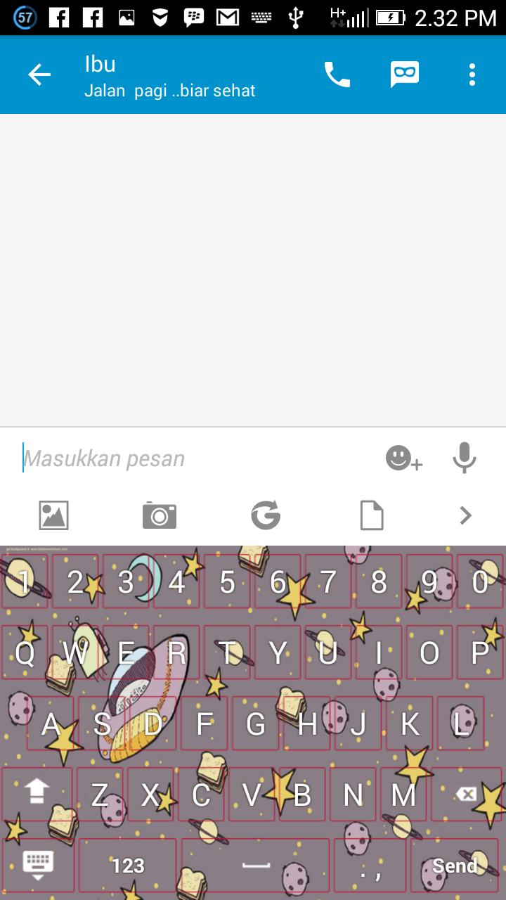 Keyboard BBM LUCU