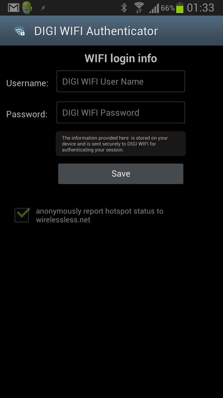 DIGI WIFI Authenticator